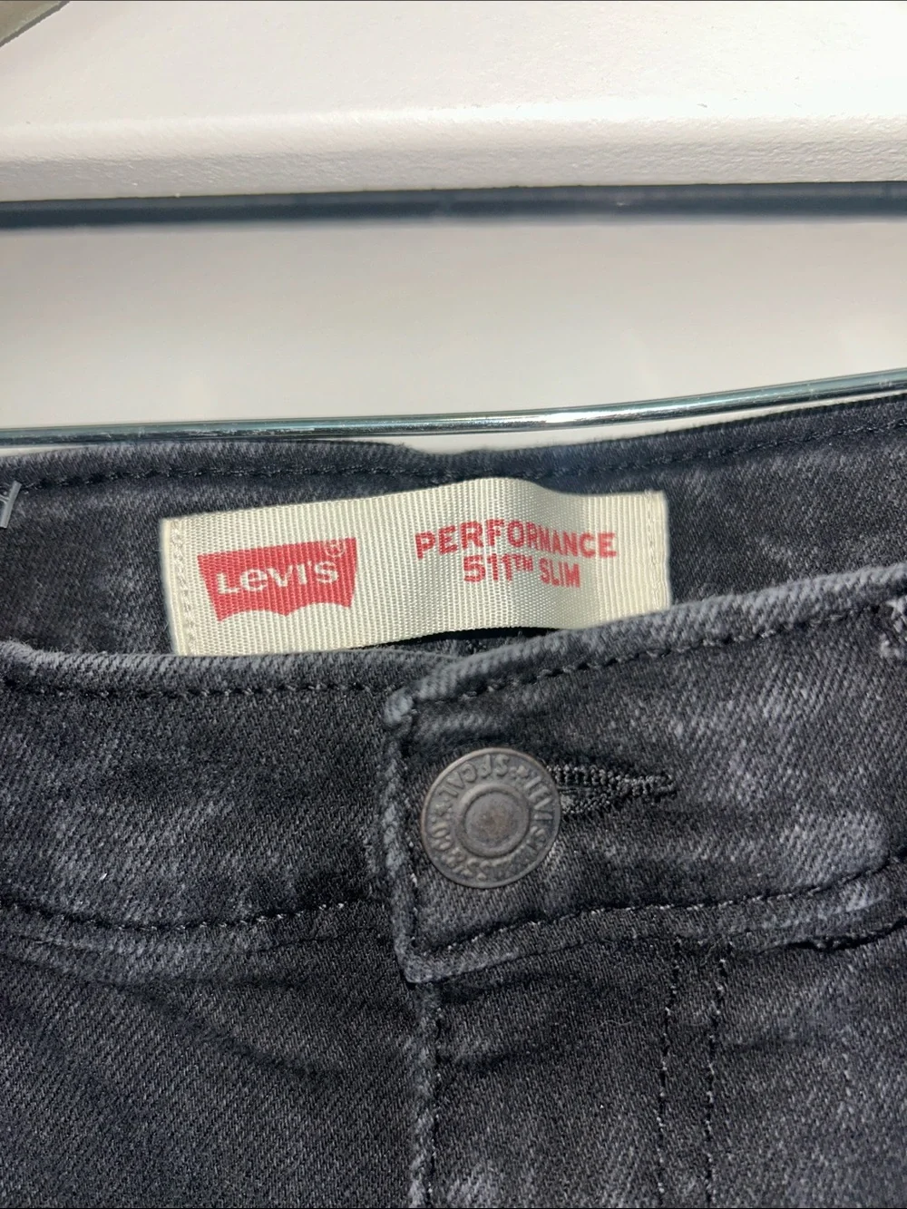 Levi's Black Straight-Leg Jeans